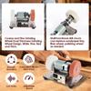 100W Mini Electric Belt Sander Double Grinder Machine 7 Speed Adjustable DIY Polishing Grinding Table Grinding Low Noise
