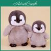Adorable Poupée Peluche Pingouin Dessin Animé Gris Compagnon pour Enfants Jouet Cadeau Enfant et Décoration Aquarium Marin