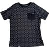 T-Shirts Men's Black Crew Neck Moderate Straight Fit 89749-OY2
