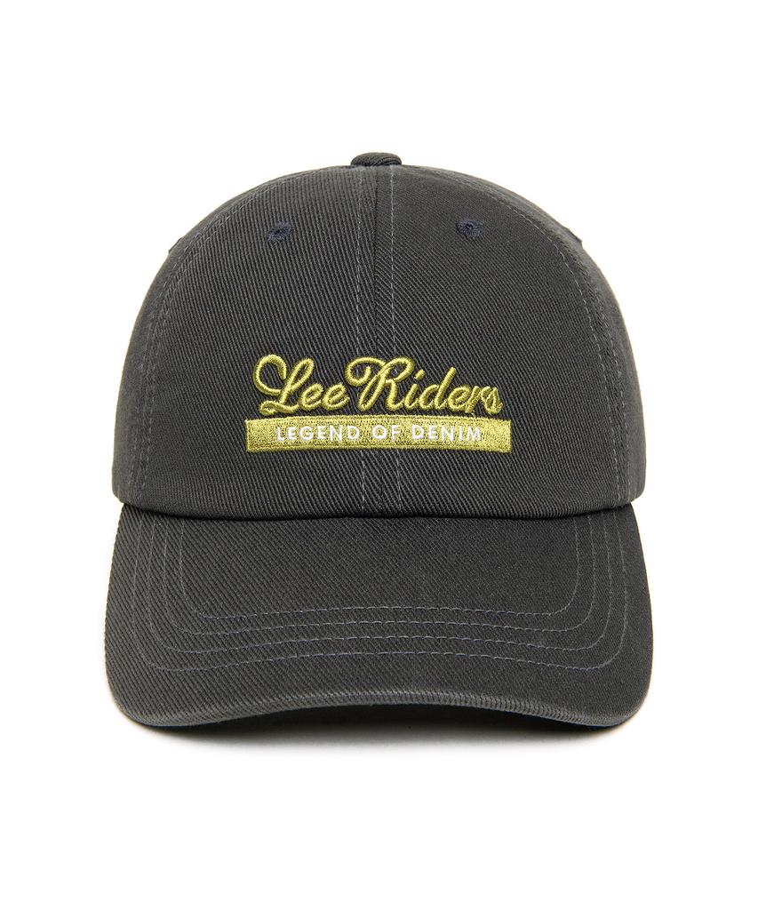 LEE Riders Lettering Embroidered Ball Cap Charcoal