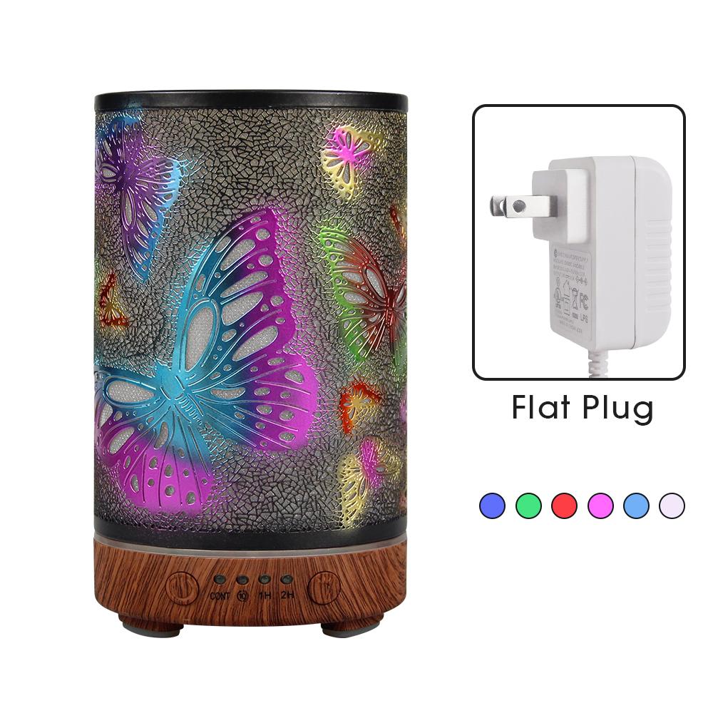 100ml Humidifiers Cool Mist Top Fill Essential Oil Diffuser for Bedroom Large Room Home Baby Nursery and Plants with Nightlight