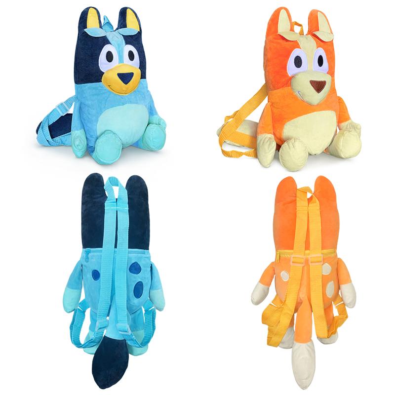 Bluey Plush Backpack Anime Peripheral 45CM Kawaii Bingo Plush Doll Decoration Snack Bag Storage Bag Children Gift