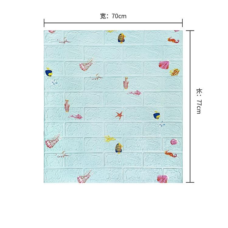 

70 см X 77 см Толщина 6 мм 3D наклейки кирпичный узор стены обои водонепроницаемые для гостиной спальни кухни настенное украшение 70cmm77cm