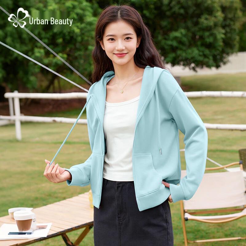 Women's Heavyweight Cropped Hoodie Jacket