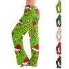 Women's Christmas Printed Pajama Pants, Festive Comfortable Sleep Pants, No Pockets
