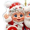 Christmas Ornament Cartoon Santa Claus Snowman Reindeer 2D Acrylic Christmas