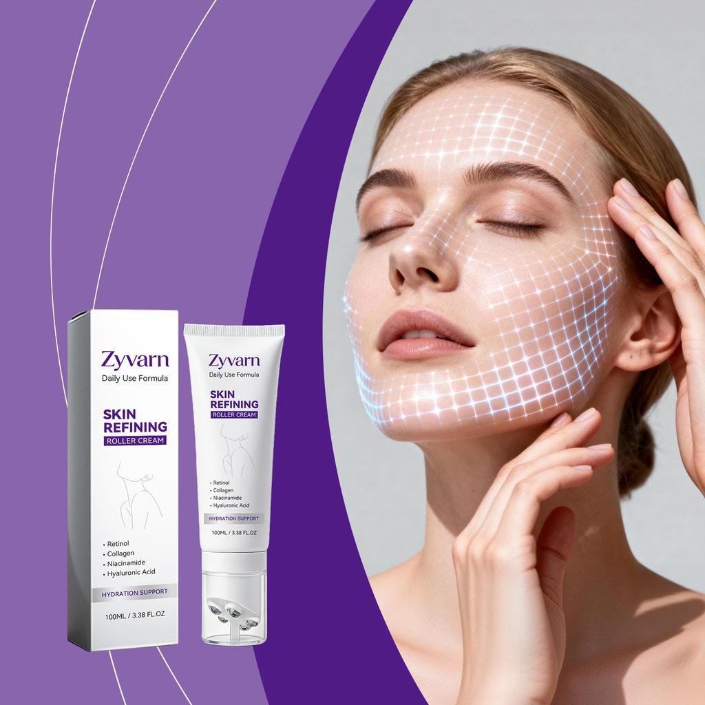 Zyvarn Roll-On Facial Care Cream Moisturizing Refreshing Smooth Elastic Lightweight Skin Care Cream
