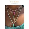 Bohemian Layered Fish Pendant Necklace Colorful Enamel Cute Trendy Adjustable for Teen Girls School Daily Wear