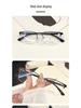 Men's Vintage Semi-Rimless Non-Magnetic Eyeglasses with Anti-Blue Light for Larger Faces (Prescription-Compatible).