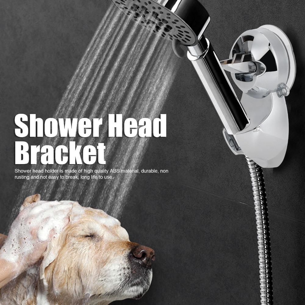 Suction Cup Mount Shower Head Bracket Plastic Material Shower Head Support Shower Room