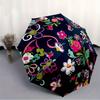 1pc Floral Pattern Automatic Open/close Umbrella, 8-Rib sturdy structure, Portable Travel Umbrella, Parties, Everyday Use, Outdoor Accessory