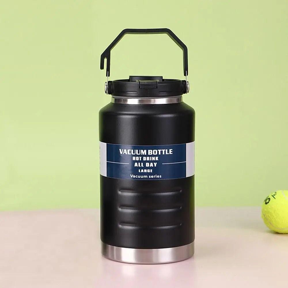 Gift 2L Thermal Water Bottle Portable Large Capacity Coffee Travel Mug with Handle Thickened Drinks Bottle Gym Use