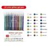 8/12/18/24Pcs Glitter Gel Pens With Shiny Sparkle Ink And Vibrant Colors Perfect For Journaling Drawing Diy Crafts School Use