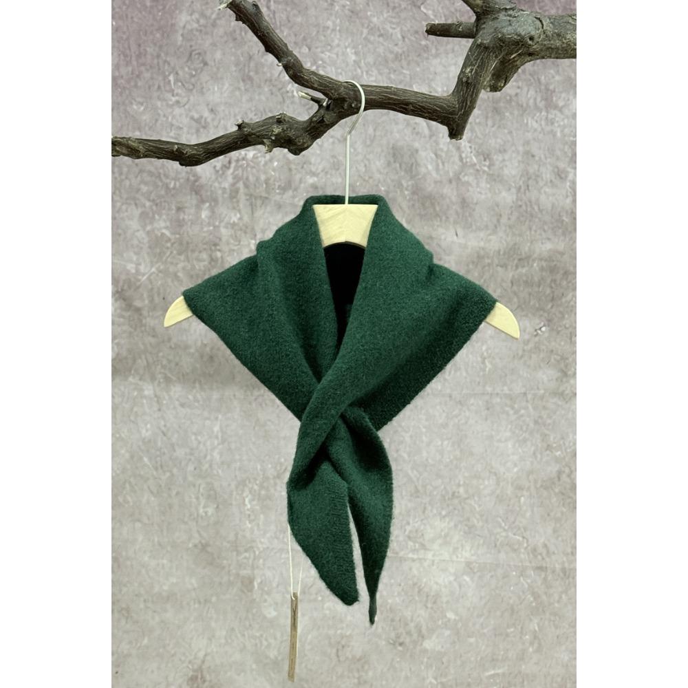 Triangle Scarf Scarf Solid Color Shawl Cape Autumn and Winter Women's High-end Shawl Blanket Warm Small Cape Cape