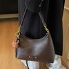 2025 New Senmeng Trend Textured Bag Women's Retro Fashion Casual Shoulder Bag Commuter Crossbody Bucket Bag