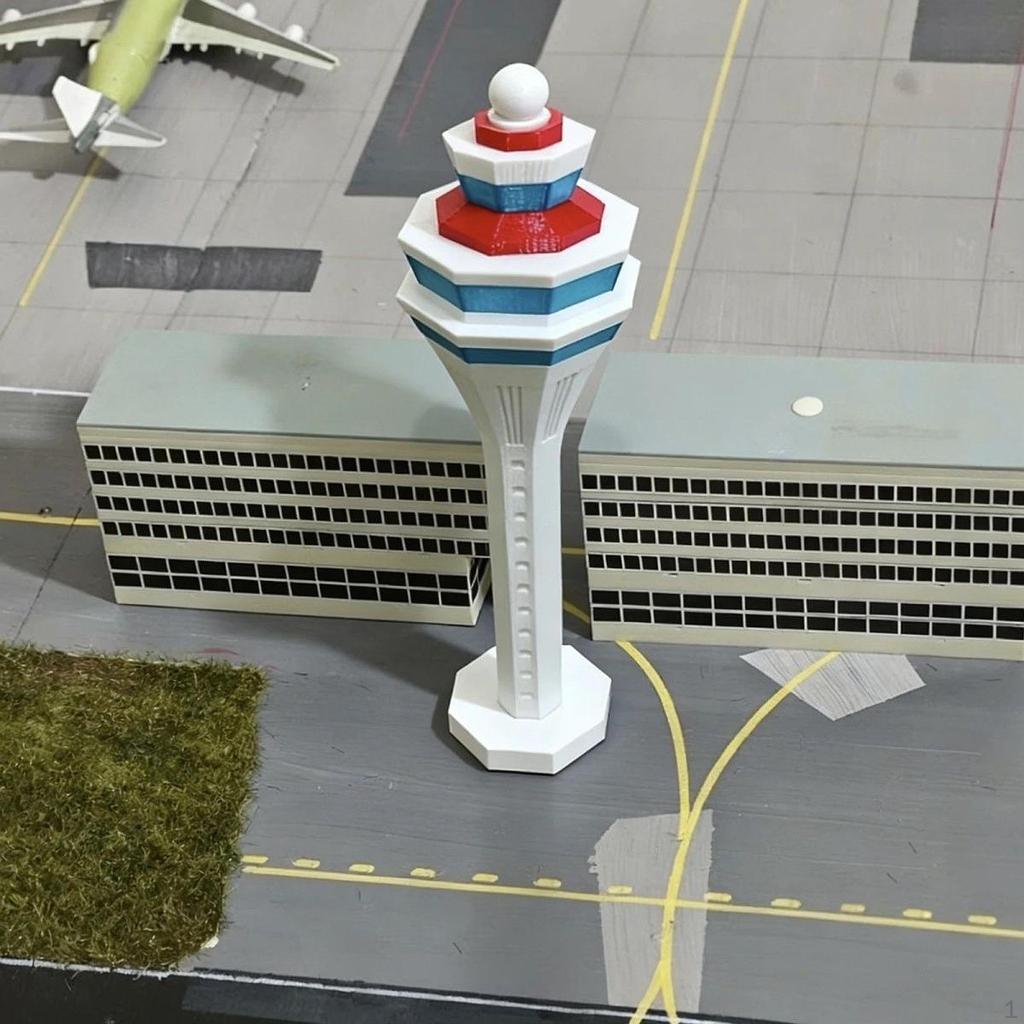 1:400 Flughafen-Kontrollturm Modell, Diorama Zubehör Simulationsszene Display Maßstab 1:400