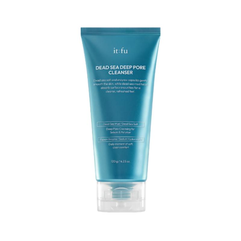 it’fu Enzyme Salt Deep Cleansing Foam 120g – Acne Care, Blackhead Removal & Gentle Exfoliating Cleanser