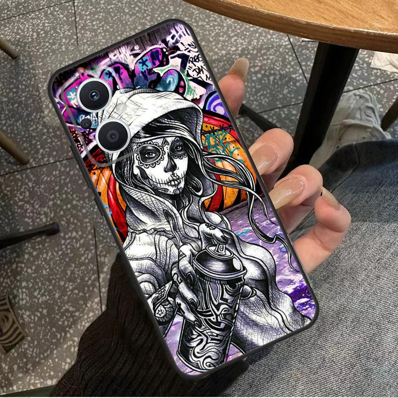 Graffiti Case For OPPO Reno 7 8 10 Pro 8T 2Z 4Z 5Z 6 Lite OPPO Find X6 Pro X2 X5 Lite X3 Neo Cover