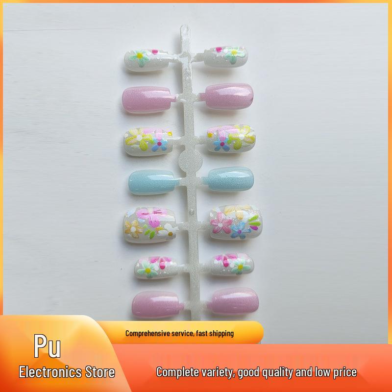 Cute Cat Eye Style Nail Art Stickers - Short, Fresh & Handmade