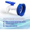 IBC Tank Tap Adapter Valve S60X6 Coarse Thread Garden Quick Connect Faucet 1/2 3/4" Male Tank Tap Accessory Fitting
