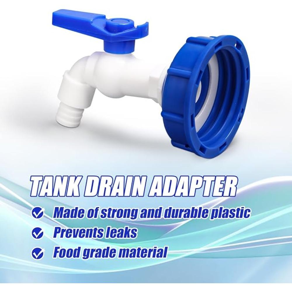 IBC Tank Tap Adapter Valve S60X6 Coarse Thread Garden Quick Connect Faucet 1/2 3/4" Male Tank Tap Accessory Fitting