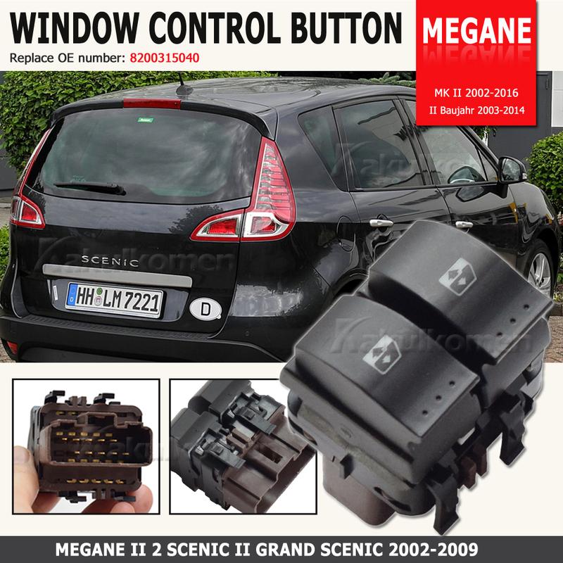8200315040 10 P Electric Window Lifter Switches Switch For RENAULT MEGANE II 2/SCENIC II/GRAND SCENIC II 2002-2009 8200107772