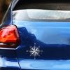 Fashion Compass Reflective PET Removable Sticker Decal Car Decoration