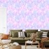 Lavender and Blue Flowers Wallpaper for Living Room and Bedroom 50x1000