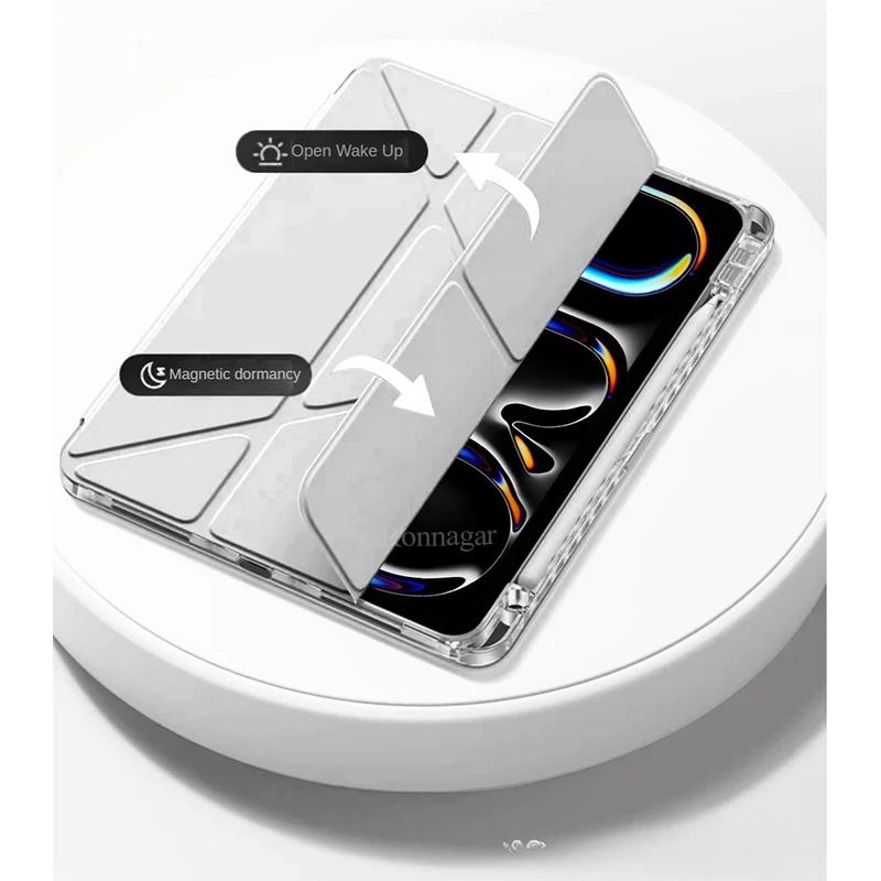 Y Fold Magnetic Case For iPad A16  Air5 Air4 iPad Air11 13 M3 M2 M4 M5 Pro11 13 12.9 10th 9th 8th 6th 5th 10.9 10.5 10.2 9.7