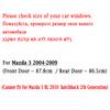 4 Stück Fensterdichtungsleisten für Mazda 3 2004-2009 Äußere Fensterglas-Dichtungsbänder Zierleisten für Vorder- und Hinterfenster Wasserdicht