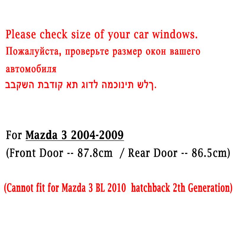 4 Stück Fensterdichtungsleisten für Mazda 3 2004-2009 Äußere Fensterglas-Dichtungsbänder Zierleisten für Vorder- und Hinterfenster Wasserdicht