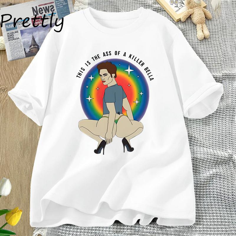 This Is The A.ss of A Killer Bella Tričko Funny Twilight Meme Grafika Trička Robert Pattinson Tričko Unisex Unisex Tričko Streetwear