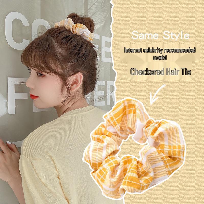 Korean JK College Style Hair Accessories Set: Cute Hair Ring, Headband, Rubber Band, and Large Intestine Hair Rope