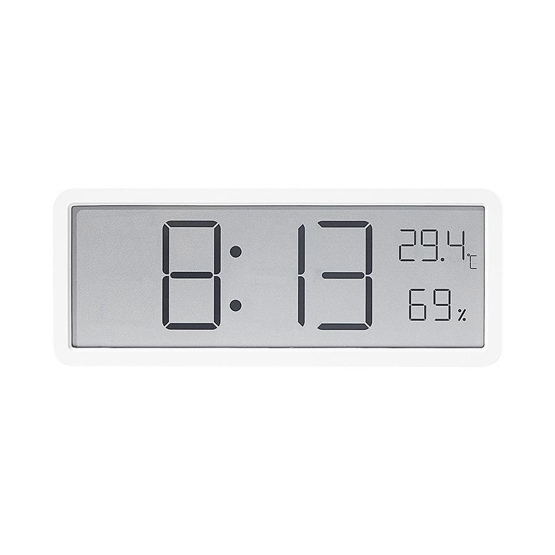 INS Modern Large Screen Wall Clock with Temperature & Humidity Display, Model YD106