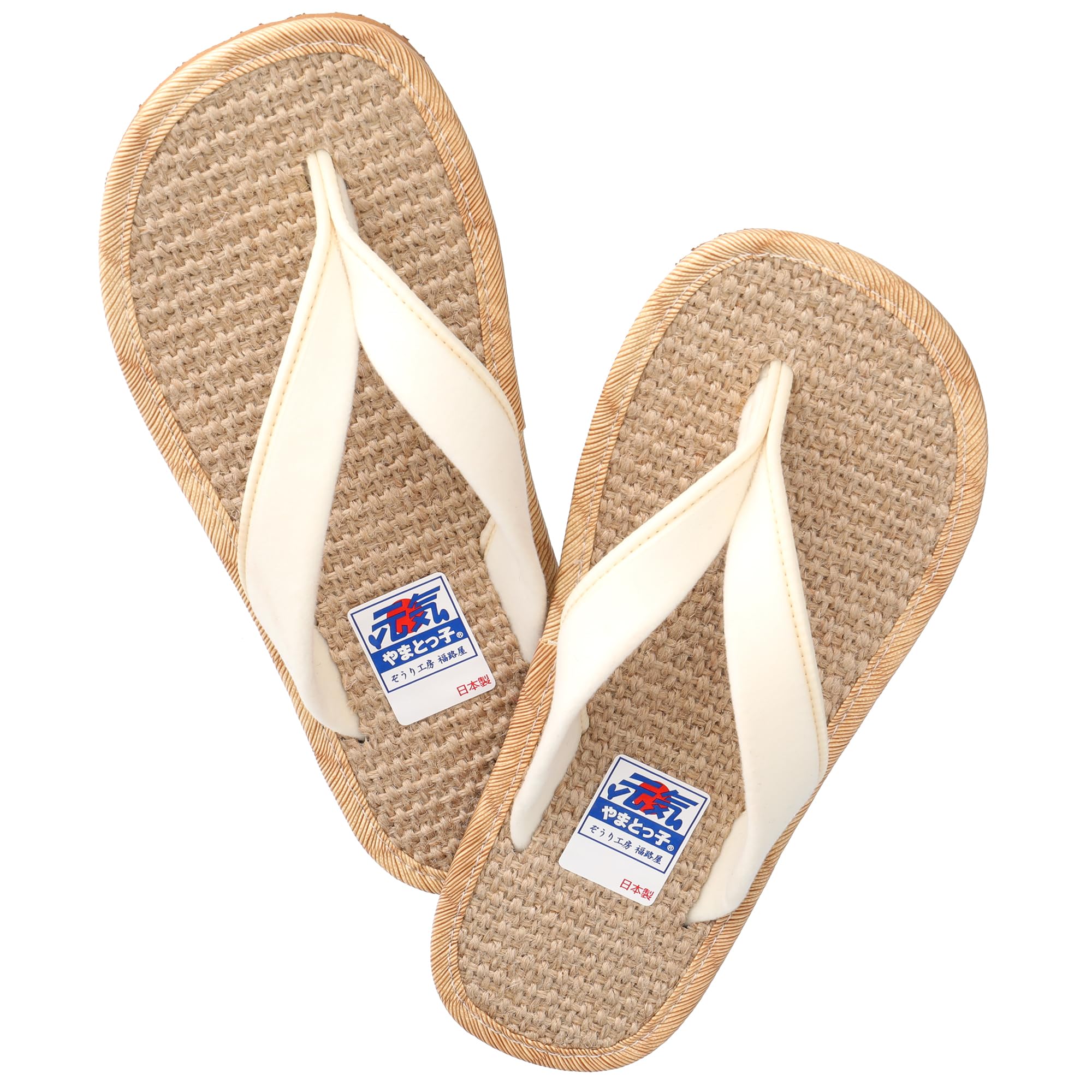 

Дзори дизайн, который хорошо сочетается как с японской, так и с западной одеждой. Унисекс Гэта из пеньки, сделано в Японии [Яматоко] Аса-чан [Универсальная одежда] сандалии, сабо, белый