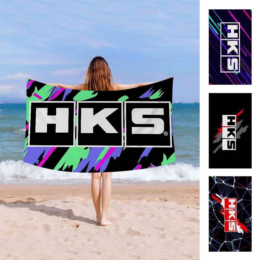 Sports Car HKS JDM Big Microfiber Beach Towels Quick Dry Towel Sand Beach Towels Pool Towel For Travel Swim Pool Yoga