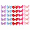 25Pcs Pearl Decor Pet Hair Bow Elastic Band Dog Hair Flower Pet Pearl Ornament  Dog Grooming