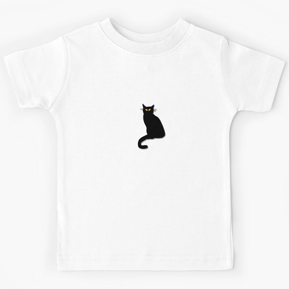Black Cat Kids T-Shirt 120