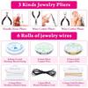 Jewelry Making Supplies Set Head Pins Lobster Clasps Chains Jump Rings Earrings Clasps Hooks for DIY Jewelry Making Accessories