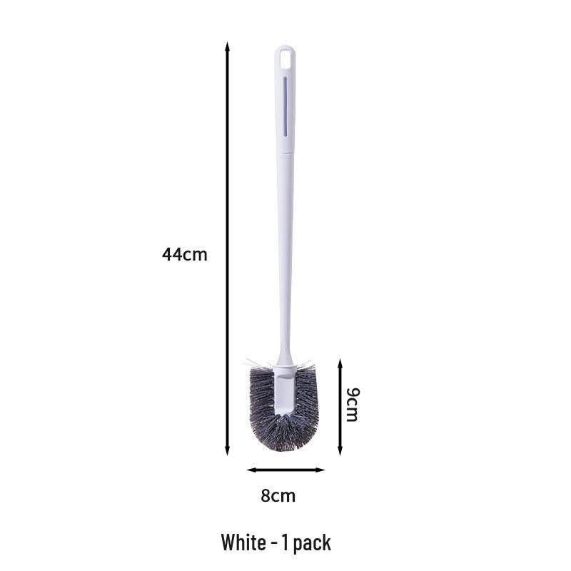 

Wall-Mounted Long Handle Toilet Brush with Stiff Bristles for Corner Cleaning