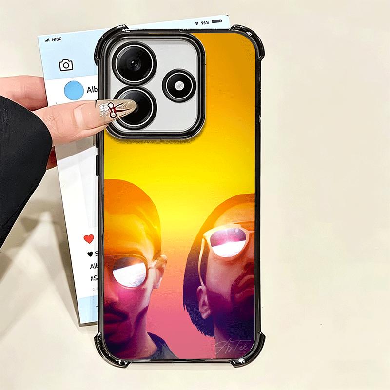 PNL QLF Rapper Singer Soft Phone Case For Xiaomi Poco X7 X8 Pro Max X6 X5 X3 F8 Ultra F7 M8 M7 M5S Redmi 15C 15A 15 14C 13C 12C