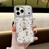 Applicable To Iphone16 Mobile Phone Case Diamond Lens Frame Apple 17 Transparent Magnetic Case Small Fresh Flower 15pro