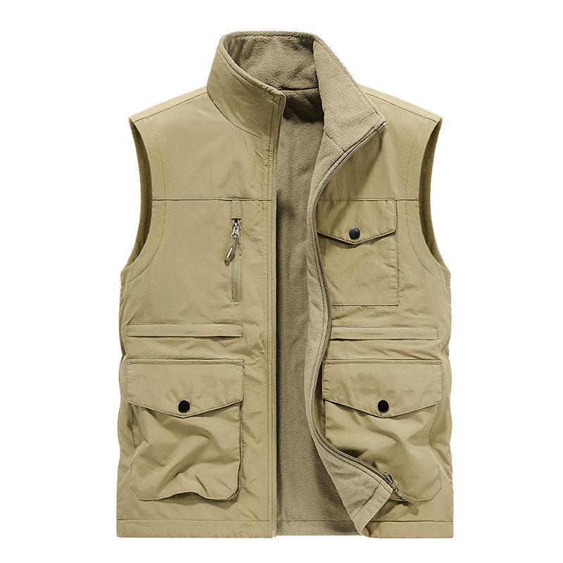 Autumn and Winter Men's Vest Outdoor Casual Vest Tooling Vest Vest Jacket