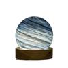 Luminous Glass Sphere 80MM LED Night Light USB Plug In Mini Planet Table Lamp Crystal Ball  Girls
