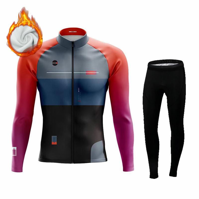 2026 Winter Fleece Riding Suit Set Gobikful Spain Winter Thermal Fleece Jacket  Jersey Long Sleeve Ropa Ciclismo Hombre Bicycle Wear Bike Clothing