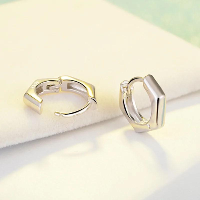 Новое поступление Серьги-гвоздики Круглые из Нержавеющей Стали Серебристого Цвета для Женщин Модные Маленькие Гладкие Серьги Свадебные