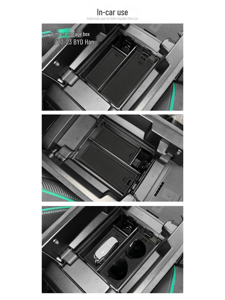 2020-2025 BYD Han Center Console Armrest Storage Box for Car Organization