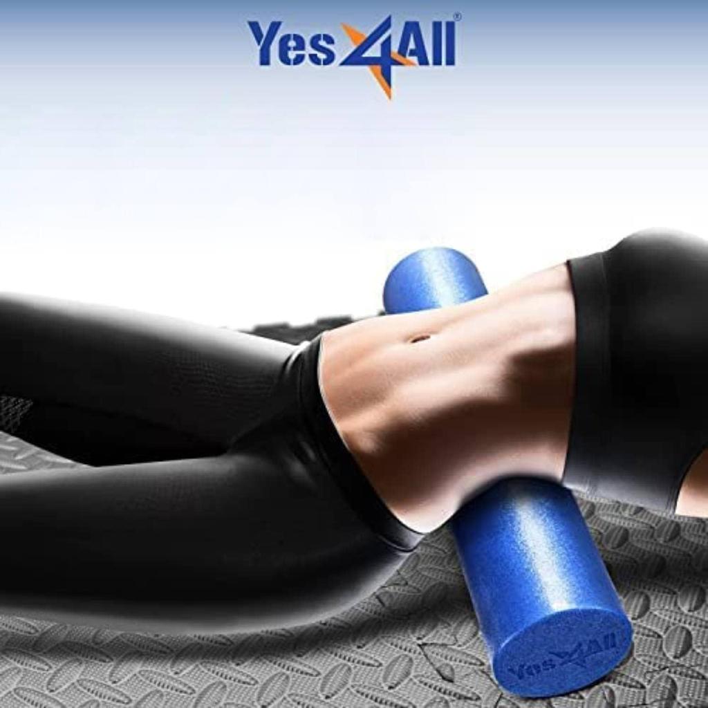 Yes4All PE Foam Roller Yoga Pole Stretching Pole Blue Back Stretch Yoga Equipment 61cm Japanese ZVTJ [Regular Import]