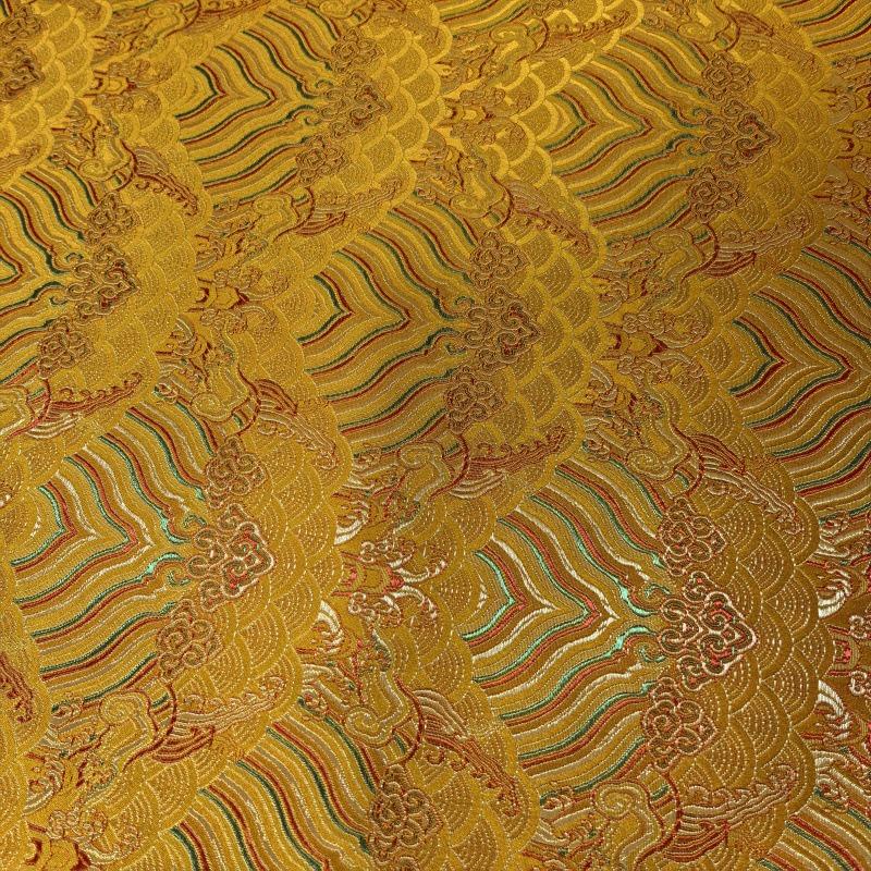 Ancient Style Silk Satin Fabric for Traditional Chinese Tang Suit Cheongsam Embroidered Hanfu Material Handcraft Packaging Cloth