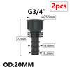 8/16/20/25/32mm Garden PE Tube Connector 1/2 3/4 1" Thread Hose Elbow Barb Coupler Fitting Farm Irrigation PE Pipe Joint